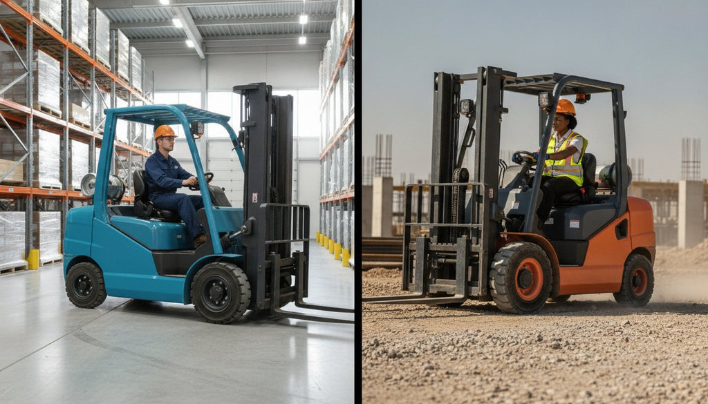 Cushion Tire vs. Pneumatic Tire Forklift: The Complete Comparison Guide