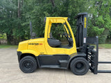 2012 HYSTER H155FT 15500 LB DIESEL FORKLIFT PNEUMATIC 108/133" 2 STAGE MAST DUAL TIRES SIDE SHIFTING FORK POSITIONER 8035 HOURS STOCK # BF9525729-TXB - United Lift Equipment LLC