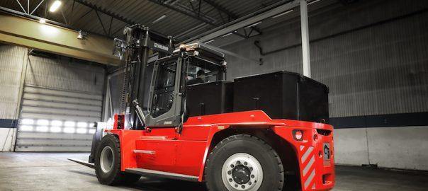 Kalmar unveils fully electric medium-range forklift