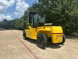 2006 HYSTER H550F 55000 LB CAPACITY DIESEL FORKLIFT PNEUMATIC 172" 2 STAGE MAST FORK POSITIONER DUAL DRIVE TIRES ENCLOSED CAB 6918 HOURS STOCK # BF91891149-TXB