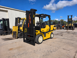 2023 YALE GDP080VXN 8000 LB DIESEL FORKLIFT PNEUMATIC 95/209" 3 STAGE CLEAR VIEW MAST 1124 HOURS SIDE SHIFTER STOCK # BF9157449-ILE