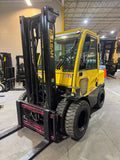 2019 HYSTER H90FT 9000 DIESEL FORKLIFT DUAL PNEUMATIC 98/144" 2 STAGE CLEAR VIEW MAST ENCLOSED HEATED CAB SIDE SHIFTER 1,218 HOURS STOCK # BF9187269-BUF