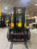 2019 HYSTER H90FT 9000 DIESEL FORKLIFT DUAL PNEUMATIC 98/144" 2 STAGE CLEAR VIEW MAST ENCLOSED HEATED CAB SIDE SHIFTER 1,218 HOURS STOCK # BF9187269-BUF