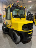 2019 HYSTER H90FT 9000 DIESEL FORKLIFT DUAL PNEUMATIC 98/144" 2 STAGE CLEAR VIEW MAST ENCLOSED HEATED CAB SIDE SHIFTER 1,218 HOURS STOCK # BF9187269-BUF