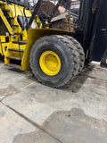 2010 HOIST P1050 105000 LB DIESEL FORKLIFT PNEUMATIC 180" 2 STAGE MAST SIDE SHIFTING FORK POSITIONER CAB WITH A/C 6626 HOURS STOCK # BF94591169-LJND - United Lift LLC