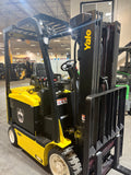 2020 YALE ERC050VGN 5000 LB 48 VOLT ELECTRIC FORKLIFT 89/195" THREE STAGE MAST SIDE SHIFTER 814 HOURS STOCK # BF996379-BUF