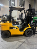 2021 CATERPILLAR/MITSUBISHI FG30N 6000 LB LP GAS FORKLIFT PNEUMATIC 84/186" 3 STAGE MAST SIDE SHIFTER LOW HOURS STOCK # BF9125359-BUF