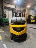 2021 CATERPILLAR/MITSUBISHI FG30N 6000 LB LP GAS FORKLIFT PNEUMATIC 84/186" 3 STAGE MAST SIDE SHIFTER LOW HOURS STOCK # BF9125359-BUF