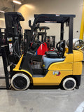 2022 CATERPILLAR/MITSUBISHI FGC25N 5000 LB LP GAS FORKLIFT CUSHION 83/187" 3 STAGE MAST SIDE SHIFTER 818 HOURS NON MARKING TREADED TIRES PLUMBED 4 WAYS TO CARRIAGE STOCK # BF9114459-BUF