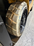 2022 CATERPILLAR/MITSUBISHI FGC25N 5000 LB LP GAS FORKLIFT CUSHION 83/187" 3 STAGE MAST SIDE SHIFTER 818 HOURS NON MARKING TREADED TIRES PLUMBED 4 WAYS TO CARRIAGE STOCK # BF9114459-BUF