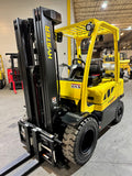 2019 HYSTER H50FT 5000 LB LP GAS FORKLIFT PNEUMATIC 87/189" 3 STAGE MAST SIDE SHIFTING FORK POSITIONER 1248 HOURS STOCK # BF9137759-BUF - United Lift LLC