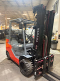 2021 TOYOTA 8FGC45U-BCS 10000 LB LP GAS FORKLIFT CUSHION 1137 HOURS 92/187" 3 STAGE MAST SIDE SHIFTING FORK POSITIONER STOCK # BF9194239-BUF