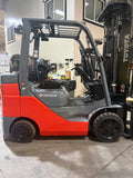 2022 TOYOTA 8FGCU30 6000 LB LP GAS FORKLIFT CUSHION 92/198" 3 STAGE MAST SIDE SHIFTER 744 HOURS STOCK # BF9128729-BUF