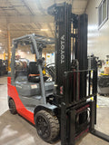 2022 TOYOTA 8FGCU30 6000 LB LP GAS FORKLIFT CUSHION 92/198" 3 STAGE MAST SIDE SHIFTER 744 HOURS STOCK # BF9128729-BUF