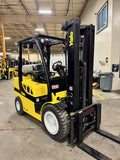 2020 YALE GLP060VX 6000 LB LP GAS FORKLIFT PNEUMATIC 90/187" 3 STAGE MAST SIDE SHIFTER 871 HOURS STOCK # BF9251129-BUF - United Lift Equipment LLC