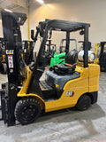 2020 CATERPILLAR 2C6000 6000 LB LP GAS FORKLIFT CUSHION 82/185" 3 STAGE MAST SIDE SHIFTER 972 HOURS STOCK # BF9115279-BUF