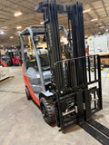 2022 TOYOTA 8FGCU30 6000 LB LP GAS FORKLIFT CUSHION 87/187" 3 STAGE MAST SIDE SHIFTING FORK POSITIONER 728 HOURS STOCK # BF9124459-BUF