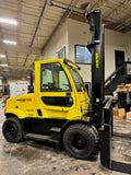 2017 HYSTER H155FT 15500 LB DIESEL FORKLIFT PNEUMATIC 148/212" 3 STAGE MAST SIDE SHIFTING FORK POSITIONER ENCLOSED HEATED CAB STOCK # BF9593129-BUF - United Lift Equipment LLC