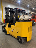 2023 CAT GC55K 12000 LB LP GAS FORKLIFT CUSHION 102/219 3 STAGE MAST SIDE SHIFTING FORK POSITIONER ATTACHMENT LOW HOURS STOCK # BF9247759-BUF - United Lift LLC