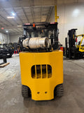 2023 CAT GC55K 12000 LB LP GAS FORKLIFT CUSHION 102/219 3 STAGE MAST SIDE SHIFTING FORK POSITIONER ATTACHMENT LOW HOURS STOCK # BF9247759-BUF - United Lift LLC