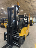 2023 CAT GC55K 12000 LB LP GAS FORKLIFT CUSHION 102/219 3 STAGE MAST SIDE SHIFTING FORK POSITIONER ATTACHMENT LOW HOURS STOCK # BF9247759-BUF - United Lift LLC