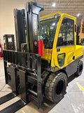 2018 HYSTER H110FT 11000 LB DIESEL FORKLIFT PNEUMATIC ENCLOSED HEATED CAB 94/185" 3 STAGE MAST SIDE SHIFTER FORK POSITIONER 1459 HOURS STOCK # BF9199149-BUF