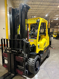 2023 HYSTER S135FT 13500 LB LP GAS FORKLIFT CUSHION 102/208" 3 STAGE MAST 4 WAY PLUMBING TO CARRIAGE SIDE SHIFTING FORK POSITIONER 987 HOURS STOCK # BF9343529-BUF