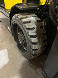 2023 HYSTER E65XN 6500 LB 48 VOLT ELECTRIC FORKLIFT CUSHION 89/130" 2 STAGE FULL FREE LIFT MAST SIDE SHIFTING FORK POSITIONER 672 HOURS STOCK # BF9112959-BUF