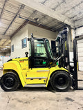 2020 HYSTER H210HD2 21000 LB DIESEL FORKLIFT PNEUMATIC 132/147" 2 STAGE MAST SIDE SHIFTING INDEPENDENT FORK POSITIONERS DUAL TIRES ENCLOSED CAB 2234 HOURS STOCK # BF9875589-BUF - United Lift Equipment LLC