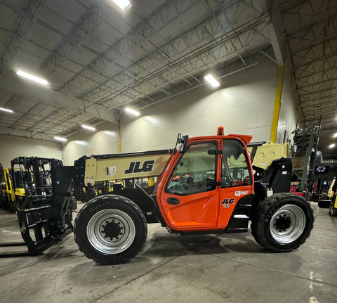2018 JLG 742 7000 LB DIESEL TELESCOPIC FORKLIFT TELEHANDLER ENCLOSED HEATED CAB 4WD 1,012 HOURS STOCK # BF9767529-BUF - United Lift LLC