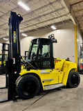 2019 HYSTER H280HD 28000 LB DIESEL FORKLIFT PNEUMATIC 159/183" 2 STAGE MAST SIDE SHIFTING FORK POSITIONER DUAL TIRES ENCLOSED CAB 60" FORKS STOCK # BF9791289-BUF - United Lift Equipment LLC