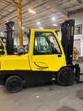 2021 HYSTER H120FT 12000 LB LP GAS FORKLIFT PNEUMATIC 110/158" 2 STAGE CLEAR VIEW MAST ENCLOSED CAB WITH SIDE SHIFTER ONLY 1474 HOURS STOCK # BF9199429-BUF