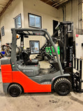 2022 TOYOTA 8FGCU32 6500 LB LP GAS FORKLIFT 886 HOURS CUSHION 87/187" 3 STAGE MAST SIDE SHIFTING FORK POSITIONER 4 WAY PLUMBING STOCK # BF9249729-BUF - United Lift Equipment LLC