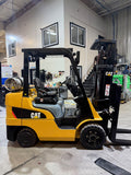 2020 CATERPILLAR 2C6000 6000 LB LP GAS FORKLIFT CUSHION 88/199" 3 STAGE MAST SIDE SHIFTER LOW HOURS STOCK # BF985329-BUF