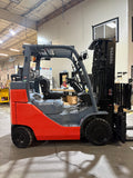 2019 TOYOTA 8FGCU35-BCS BOX CAR SPECIAL 8000 LB LP GAS FORKLIFT CUSHION 92/199" 3 STAGE MAST SIDE SHIFTING FORK POSITIONER 1243 HOURS STOCK # BF9111959-BUF