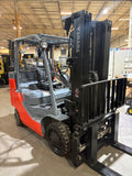 2019 TOYOTA 8FGCU35-BCS BOX CAR SPECIAL 8000 LB LP GAS FORKLIFT CUSHION 92/199" 3 STAGE MAST SIDE SHIFTING FORK POSITIONER 1243 HOURS STOCK # BF9111959-BUF