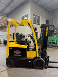 2018 HYSTER E50XN-33 5000 LB CAPACITY ELECTRIC CUSHION 89/194" 3 STAGE MAST SIDE SHIFTER 1267 HOURS PLUMBED 4 WAYS TO CARRIAGE STOCK # BF995429-BUF