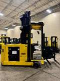 2012 YALE NTA030SB 3000 LB ELECTRIC MAN-UP TURRET FORKLIFT CUSHION 139/300 3 STAGE MAST EXTRA 48V BATTERY & CHARGER INCLUDED STOCK # BF9185579-BUF - United Lift Equipment LLC