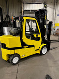 2021 YALE GLC120SVXN 12000 LB LP GAS FORKLIFT CUSHION 104/221" 3 STAGE MAST SIDE SHIFTING FORK POSITIONER ONLY 932 HOURS 4 WAY PLUMBED TO CARRIAGE ENCLOSED CAB STOCK # BF9413189-BUF - United Lift Equipment LLC