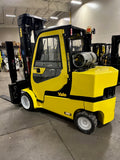 2021 YALE GLC120SVXN 12000 LB LP GAS FORKLIFT CUSHION 104/221" 3 STAGE MAST SIDE SHIFTING FORK POSITIONER ONLY 932 HOURS 4 WAY PLUMBED TO CARRIAGE ENCLOSED CAB STOCK # BF9413189-BUF - United Lift Equipment LLC