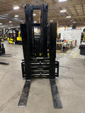 2021 YALE GLC120SVXN 12000 LB LP GAS FORKLIFT CUSHION 104/221" 3 STAGE MAST SIDE SHIFTING FORK POSITIONER ONLY 932 HOURS 4 WAY PLUMBED TO CARRIAGE ENCLOSED CAB STOCK # BF9413189-BUF - United Lift Equipment LLC