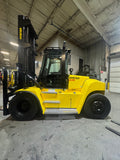 2017 HYSTER H230HD2 23000 LB CAPACITY DIESEL FORKLIFT DUAL DRIVE PNEUMATIC 175/213" 2 STAGE MAST SIDE SHIFTING FORK POSITIONER ENCLOSED HEATED CAB 48 FORKS 2,452 HOURS STOCK # BF9745179-BUF - United Lift LLC