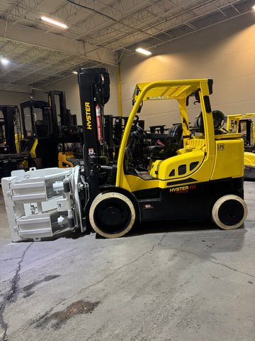 2020 HYSTER S135FT 13500 LB LP GAS FORKLIFT CUSHION 103/209" 3 STAGE MAST CASCADE 90F-RSC-340 60" PAPER ROLL CLAMP INSTALLED 1262 HOURS STOCK # BF9243529-BUF - United Lift LLC