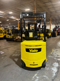 2020 YALE ERC065VG 6500 LB ELECTRIC FORKLIFT 89/182" 3 STAGE MAST SIDE SHIFTER 910 HOURS STOCK # BF998329-BUF