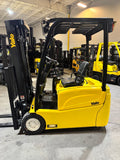 2020 YALE ERP035VT 3500 LB ELECTRIC CUSHION 3 WHEEL SIT DOWN FORKLIFT 82/187" 3 STAGE MAST SIDE SHIFTER LOW HOURS STOCK # BF975219-BUF