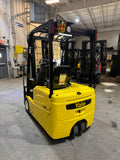 2020 YALE ERP035VT 3500 LB ELECTRIC CUSHION 3 WHEEL SIT DOWN FORKLIFT 82/187" 3 STAGE MAST SIDE SHIFTER LOW HOURS STOCK # BF975219-BUF