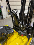 2020 YALE ERP035VT 3500 LB ELECTRIC CUSHION 3 WHEEL SIT DOWN FORKLIFT 82/187" 3 STAGE MAST SIDE SHIFTER LOW HOURS STOCK # BF975219-BUF