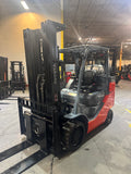 2019 TOYOTA 8FGCU35-BCS BOX CAR SPECIAL 8000 LB LP GAS FORKLIFT CUSHION 92/199" 3 STAGE MAST SIDE SHIFTER 1483 HOURS STOCK # BF9149429-BUF
