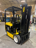 2020 YALE ERC060VGN 6000 LB 48 VOLT ELECTRIC FORKLIFT 89/185" THREE STAGE MAST SIDE SHIFTER 1152 HOURS STOCK # BF977129-BUF