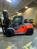 2017 TOYOTA 8FD70U 15500 LB DIESEL FORKLIFT PNEUMATIC 108/148" 2 STAGE CLEAR VIEW MAST SIDE SHIFTER & FORK POSITIONER 1,581 HOURS ENCLOSED HEATED CAB STOCK # BF9361539-BUF